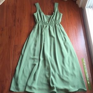 COPY - Alfred Sung Two layered dress. Olive